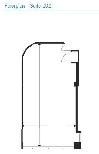 Office space for lease, suite 202